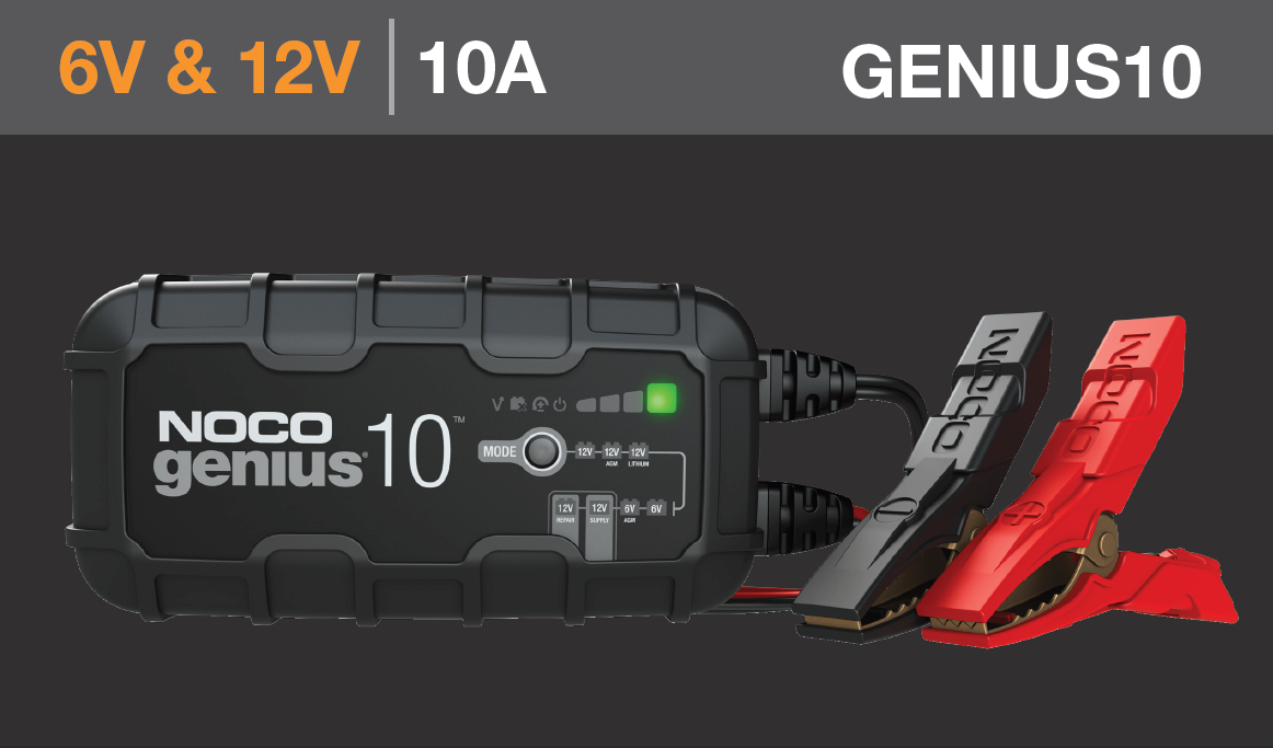 Cargador y mantenedor de baterías Noco Genius 10