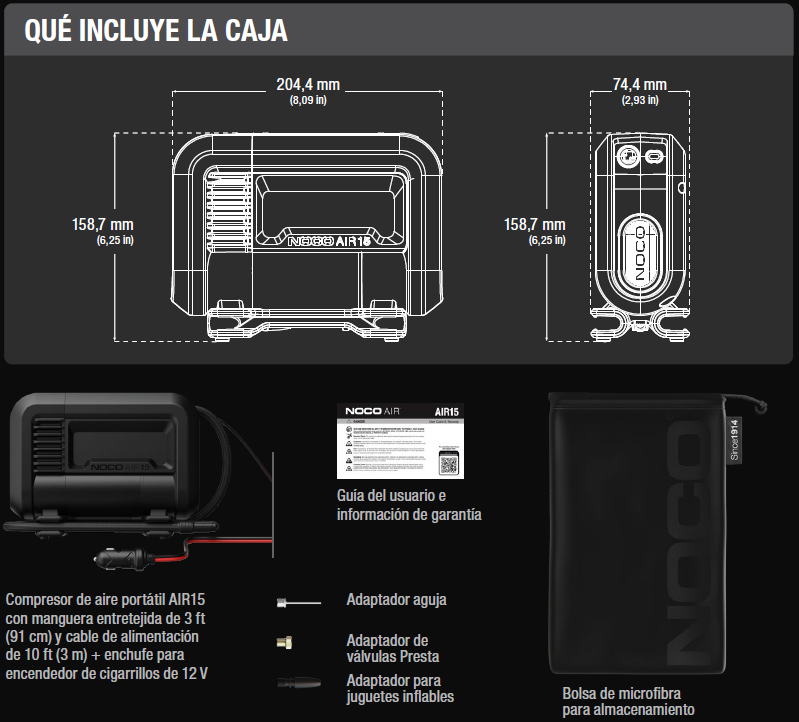 NOCO AIR15 inflador de neumáticos