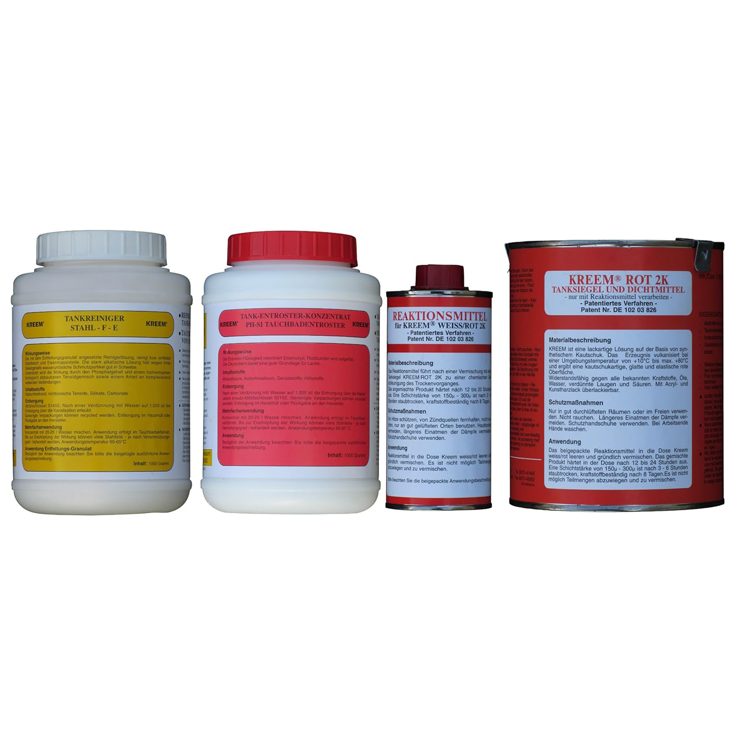 Tratamiento depósito coche y moto 50L